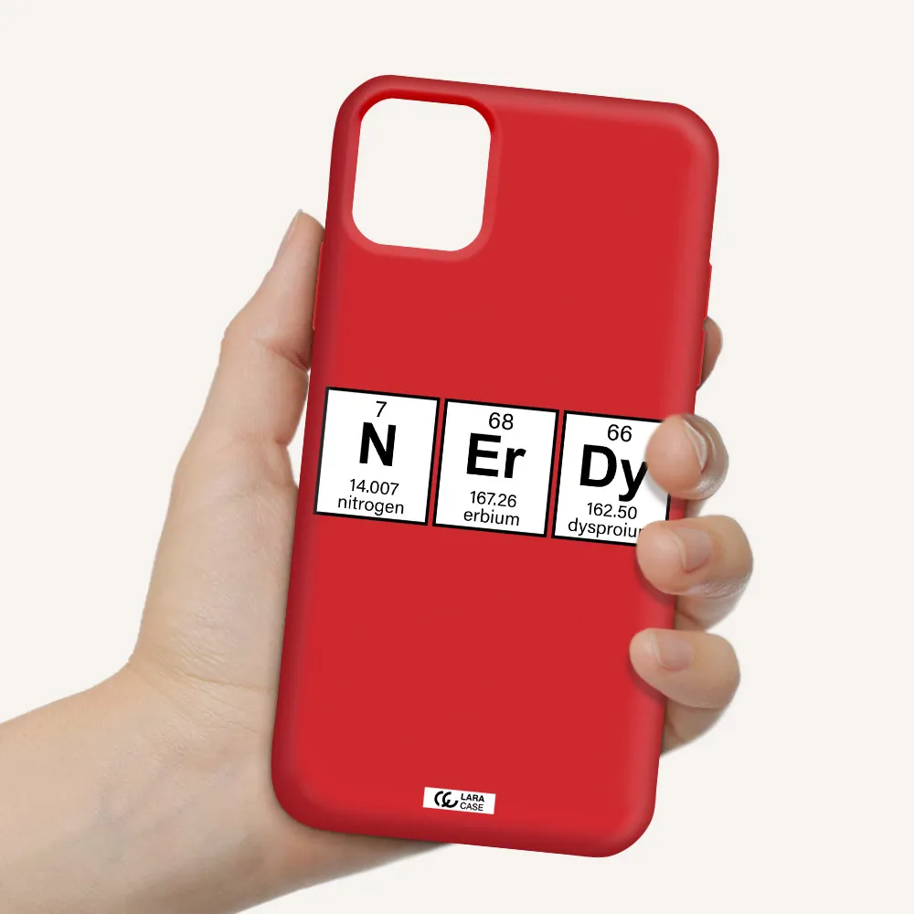 Nerdy Chemical Apple iPhone 11 Silicone Imperial Red Case