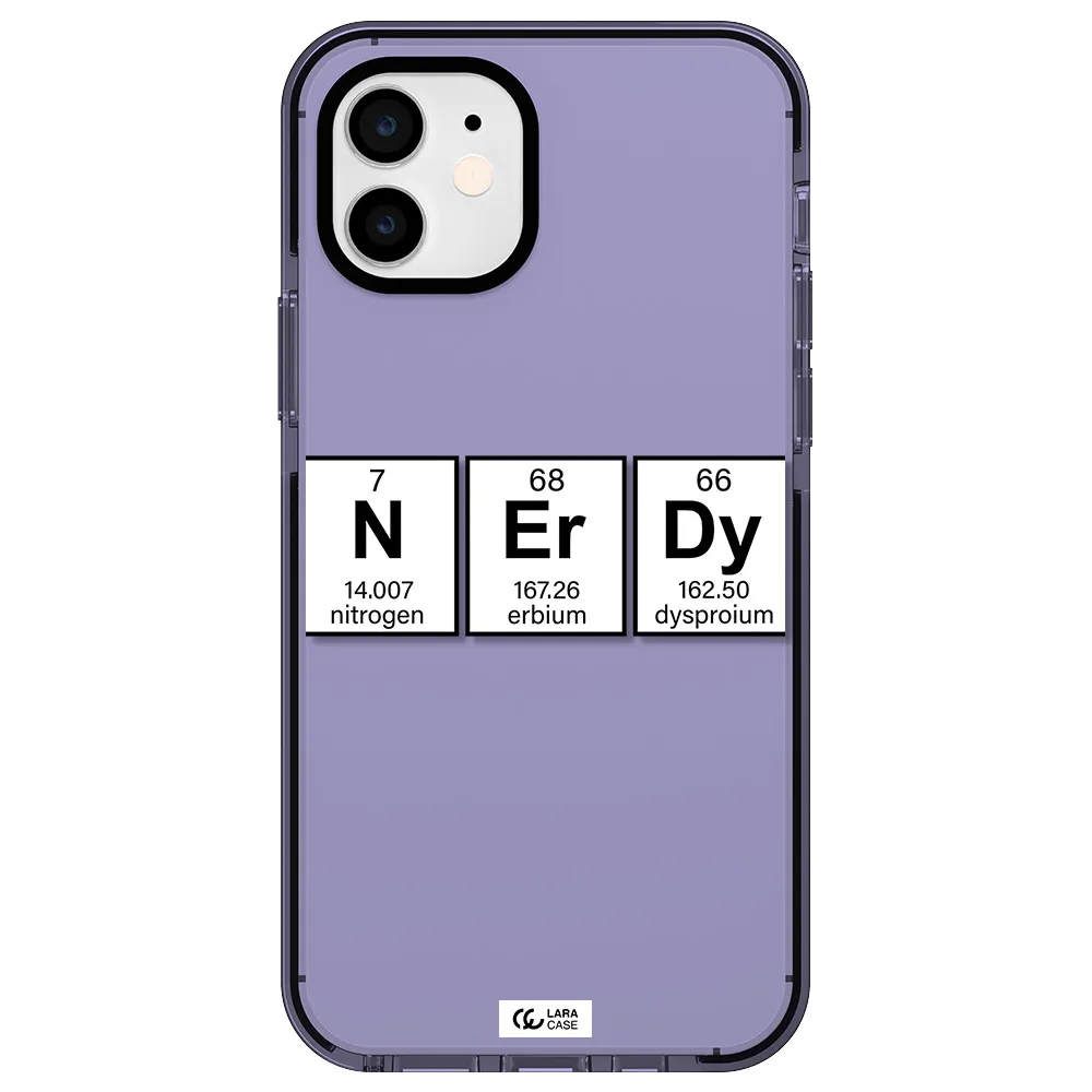 Nerdy Chemical Apple iPhone 12 impact Lilac Case