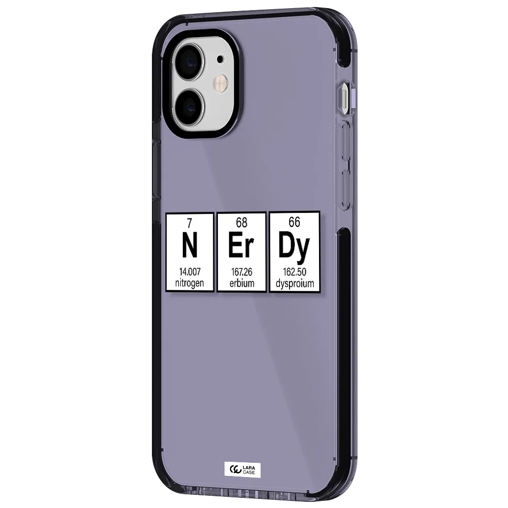 Nerdy Chemical Apple iPhone 12 impact Lilac Case