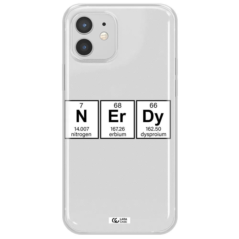 Nerdy Chemical Apple iPhone 12 mini Clear TPU Case