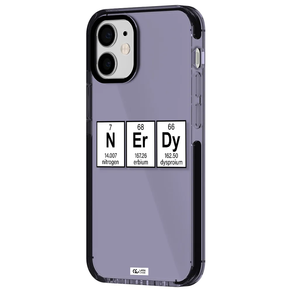 Nerdy Chemical Apple iPhone 12 mini impact Lilac Case