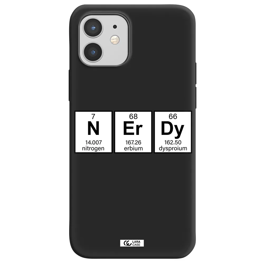 Nerdy Chemical Apple iPhone 12 mini Silicone black Case