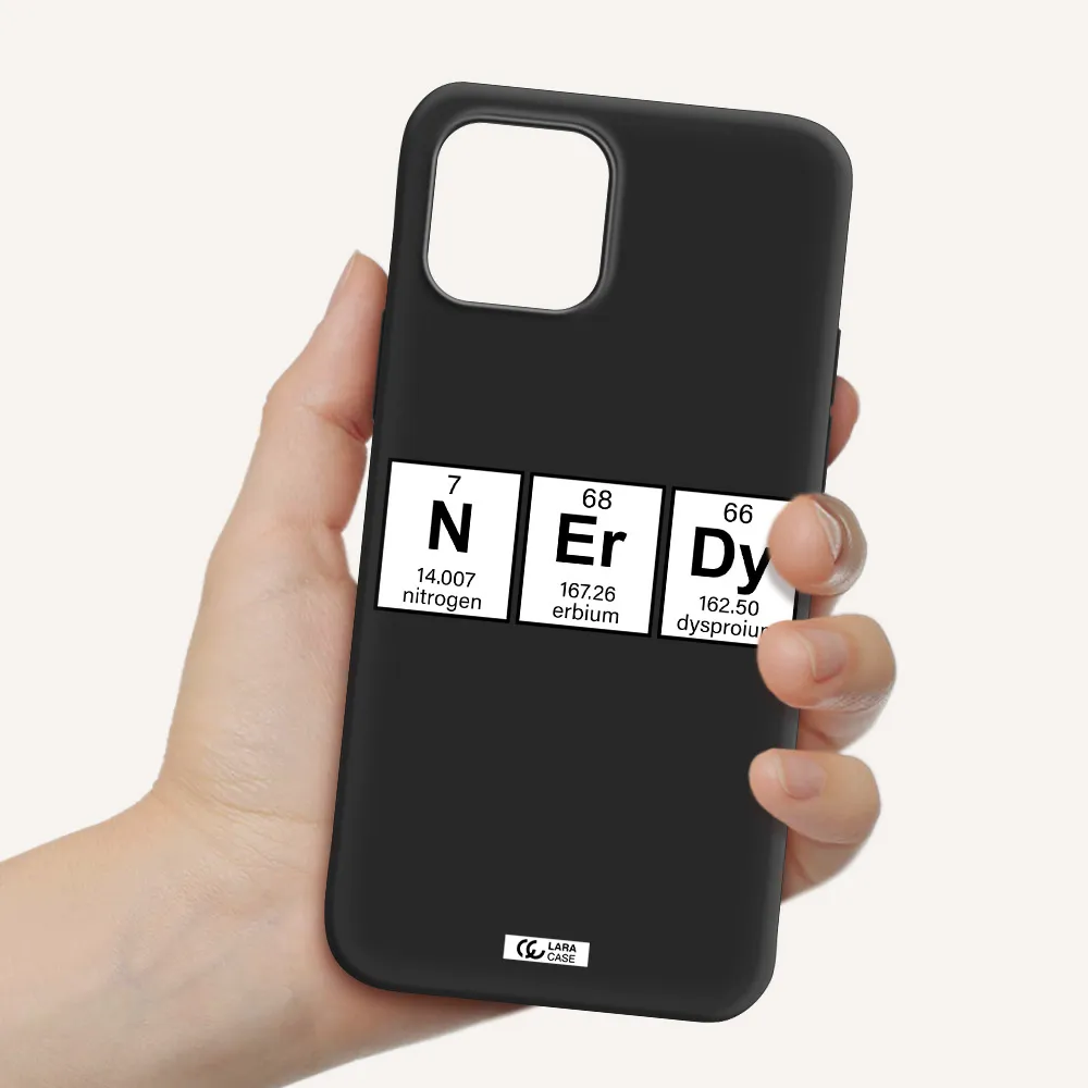 Nerdy Chemical Apple iPhone 12 mini Silicone black Case