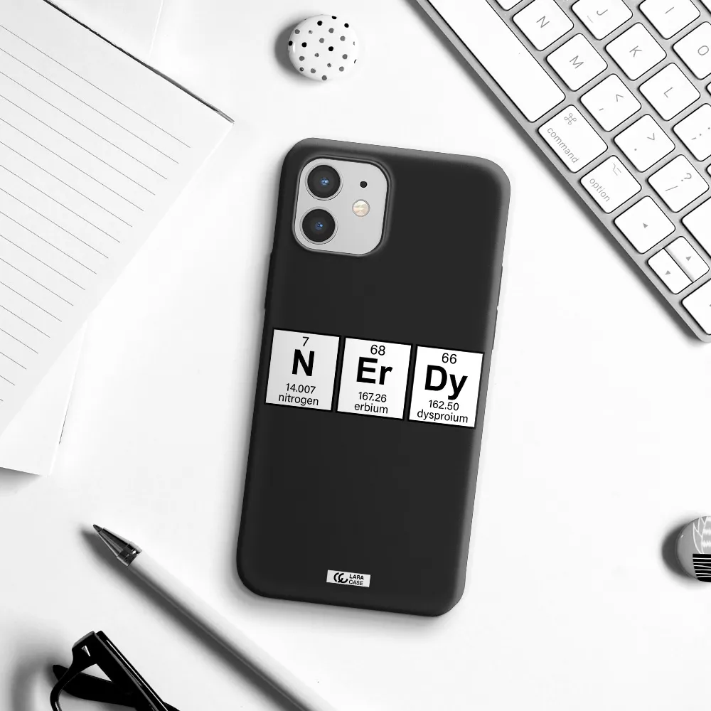 Nerdy Chemical Apple iPhone 12 mini Silicone black Case