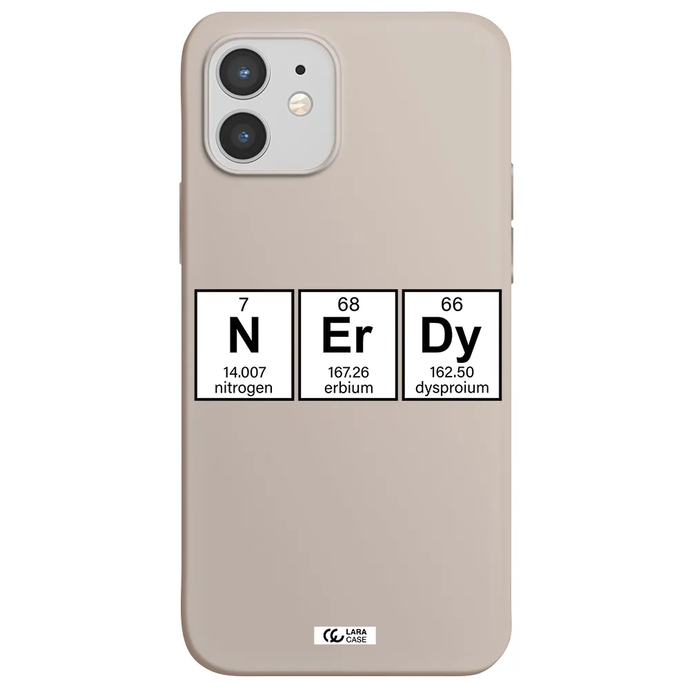 Nerdy Chemical Apple iPhone 12 mini Silicone Stone Case