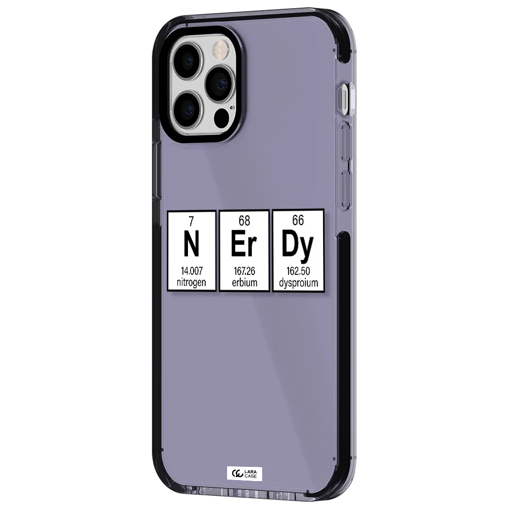 Nerdy Chemical Apple iPhone 12 pro impact Lilac Case