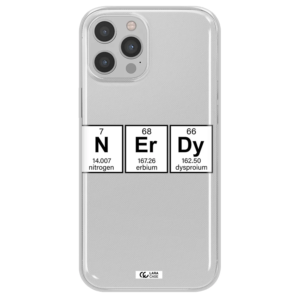 Nerdy Chemical Apple iPhone 12 pro max Clear TPU Case