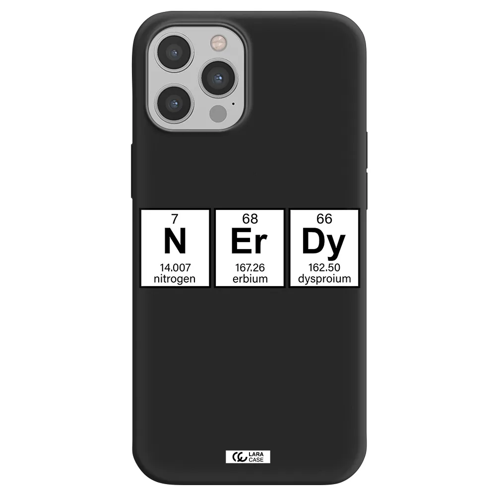 Nerdy Chemical Apple iPhone 12 pro Silicone black Case
