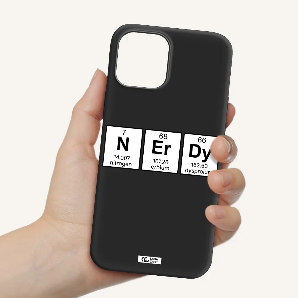 Nerdy Chemical Apple iPhone 12 pro Silicone black Case