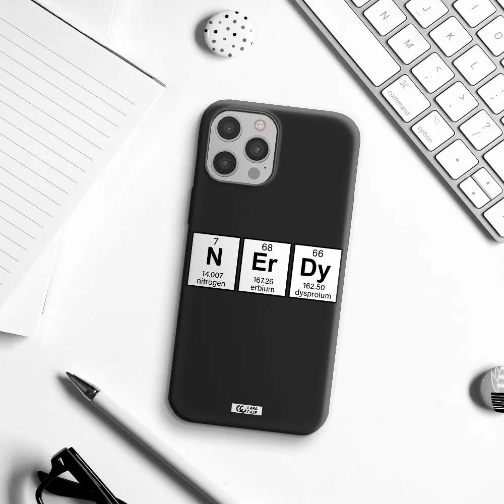 Nerdy Chemical Apple iPhone 12 pro Silicone black Case