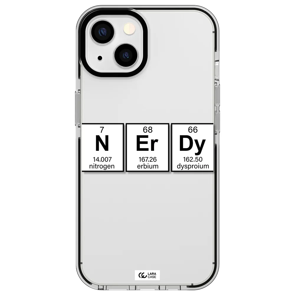 Nerdy Chemical Apple iPhone 13 impact black border Case