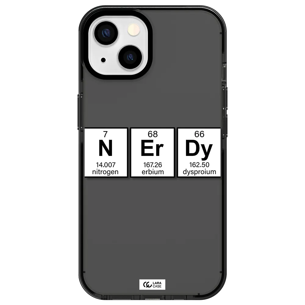 Nerdy Chemical Apple iPhone 13 impact Smoke Black Case