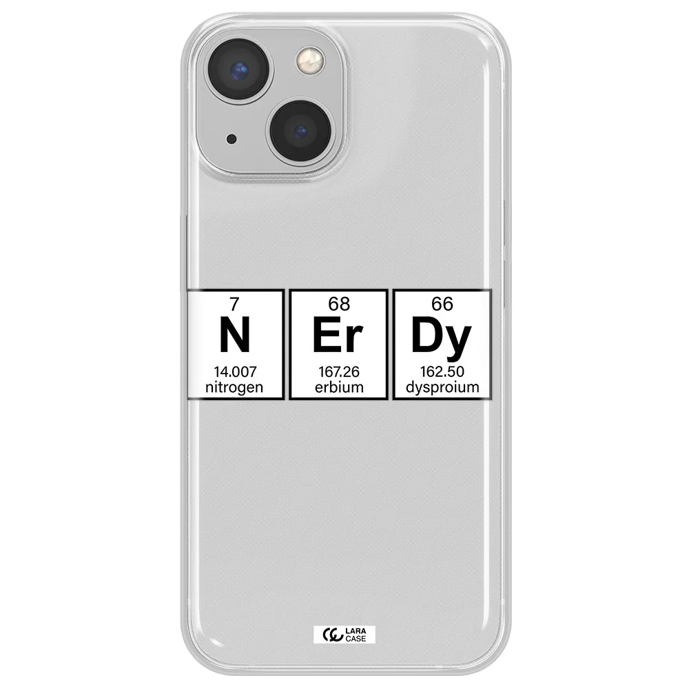 Nerdy Chemical Apple iPhone 13 mini Clear TPU Case