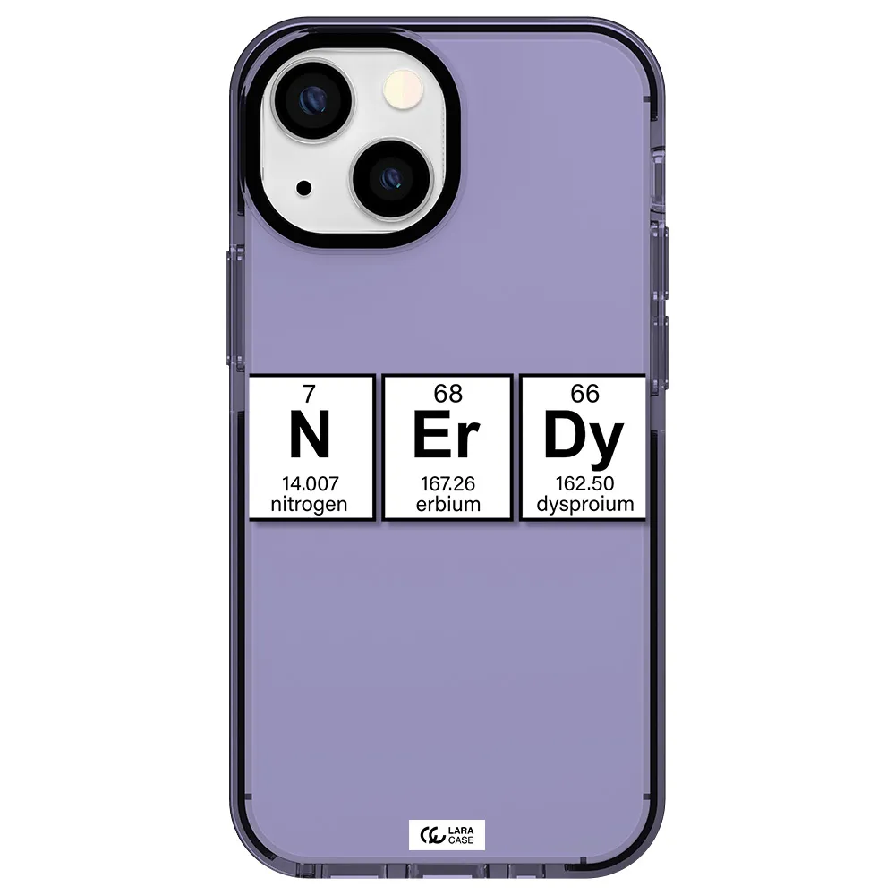 Nerdy Chemical Apple iPhone 13 mini impact Lilac Case