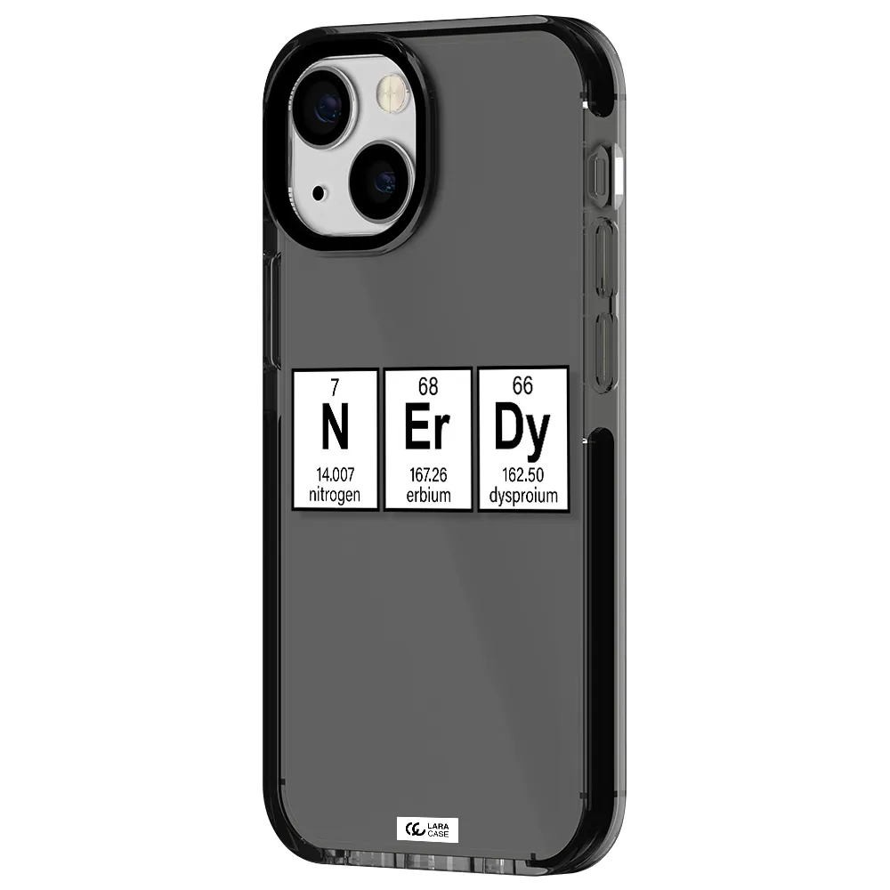 Nerdy Chemical Apple iPhone 13 mini impact Smoke Black Case