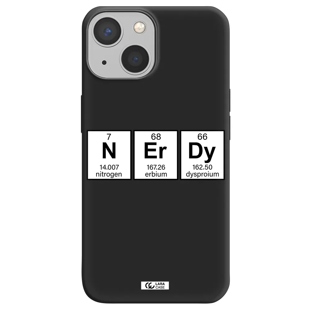 Nerdy Chemical Apple iPhone 13 mini Silicone black Case