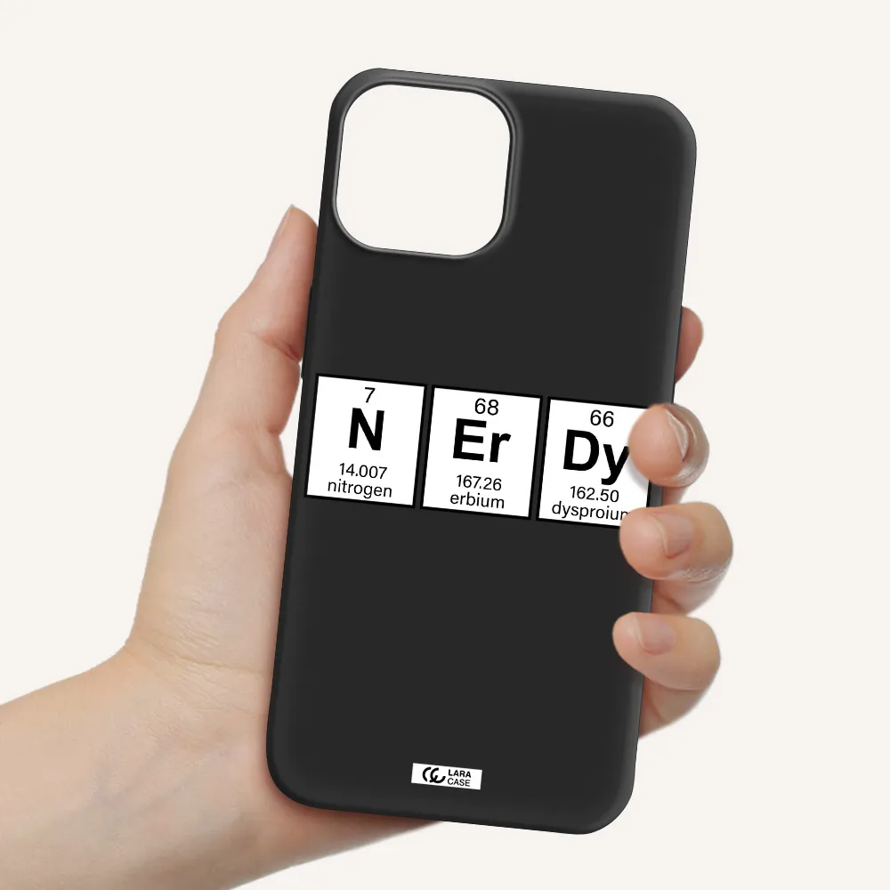 Nerdy Chemical Apple iPhone 13 mini Silicone black Case