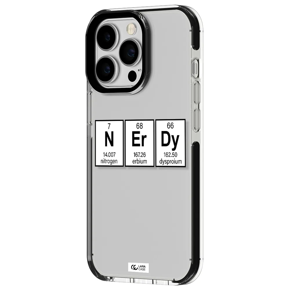 Nerdy Chemical Apple iPhone 13 Pro impact black border Case