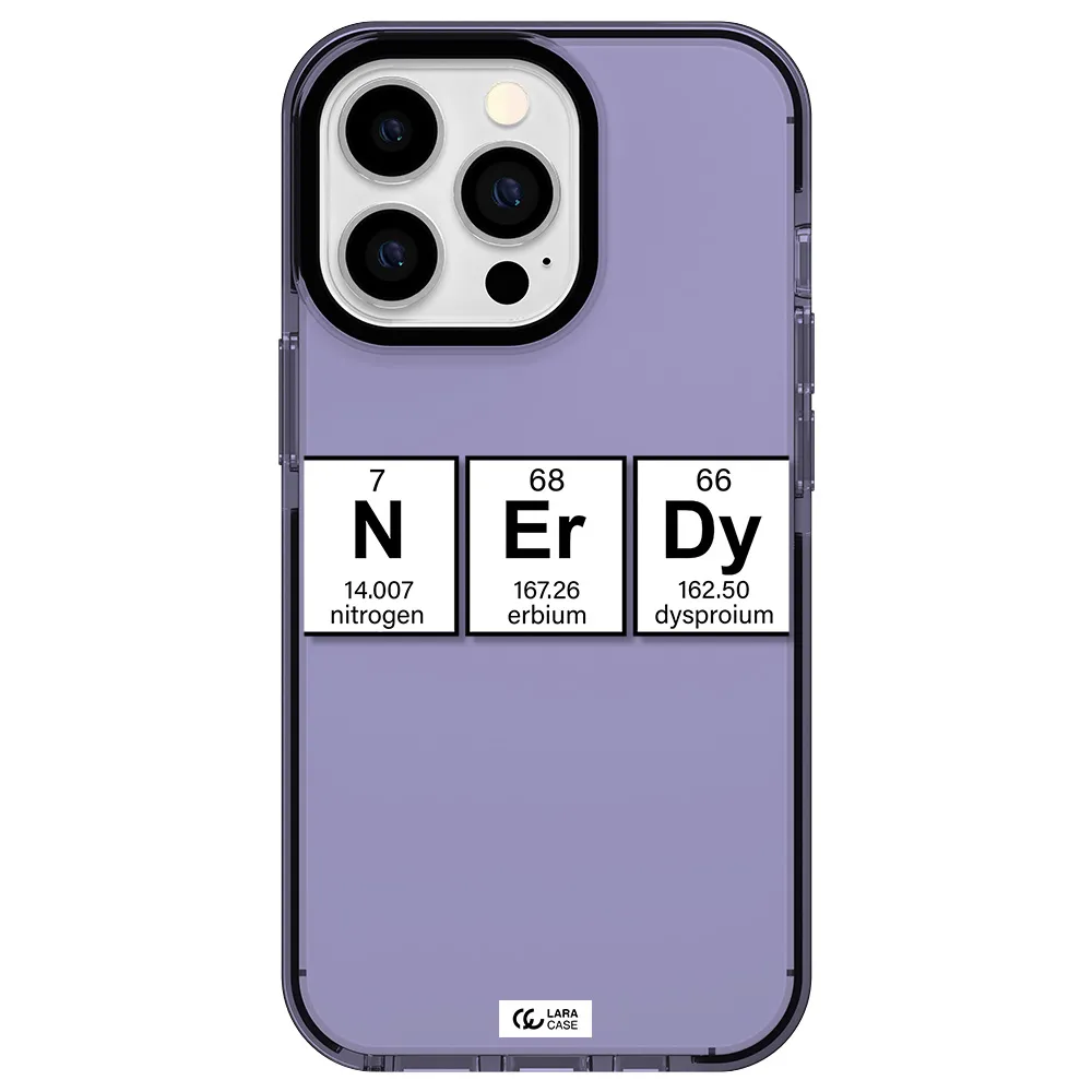 Nerdy Chemical Apple iPhone 13 Pro impact Lilac Case