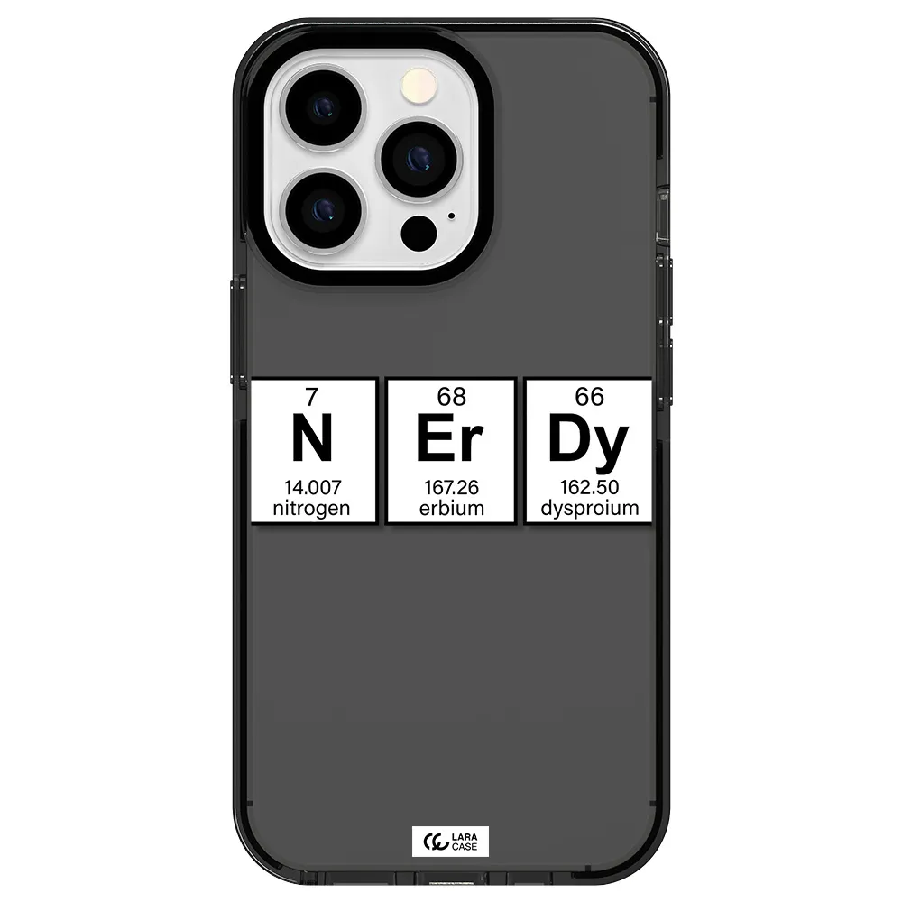 Nerdy Chemical Apple iPhone 13 Pro impact Smoke Black Case