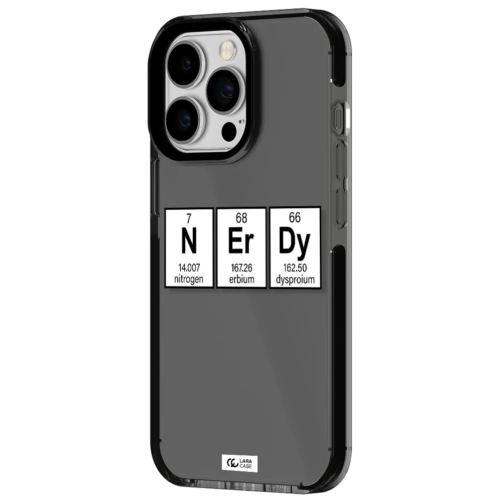 Nerdy Chemical Apple iPhone 13 Pro impact Smoke Black Case