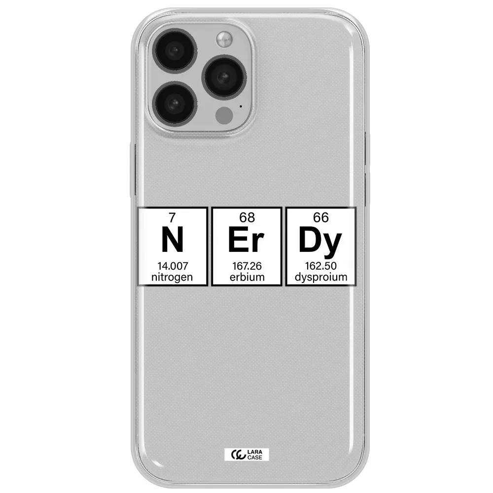 Nerdy Chemical Apple iPhone 13 Pro Max Clear TPU Case