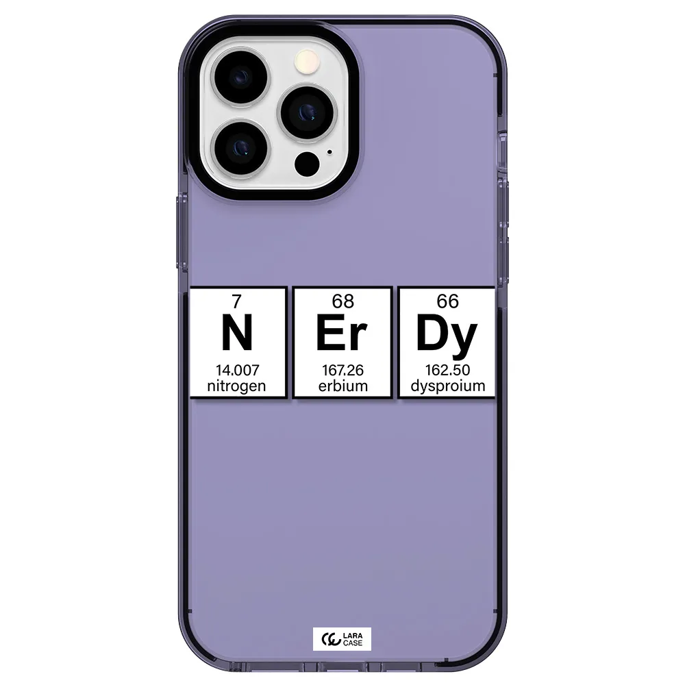 Nerdy Chemical Apple iPhone 13 Pro Max impact Lilac Case