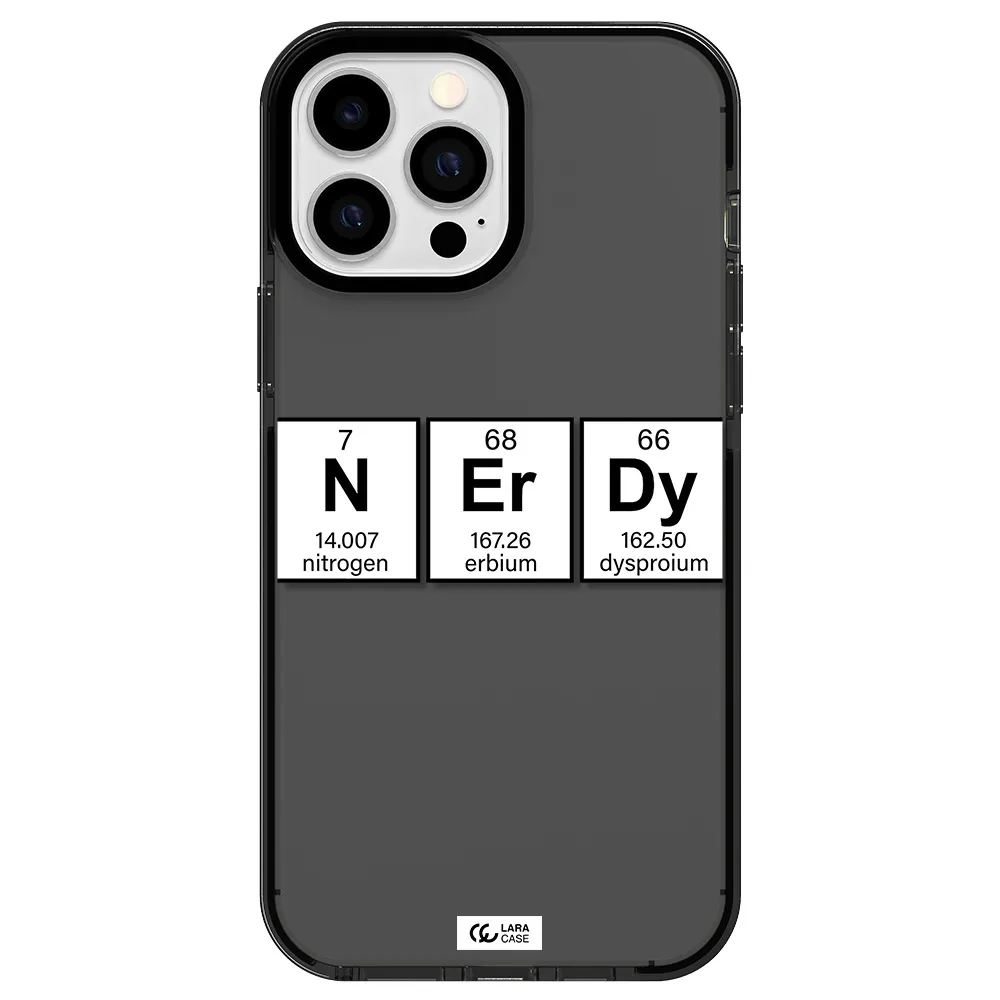 Nerdy Chemical Apple iPhone 13 Pro Max impact Smoke Black Case