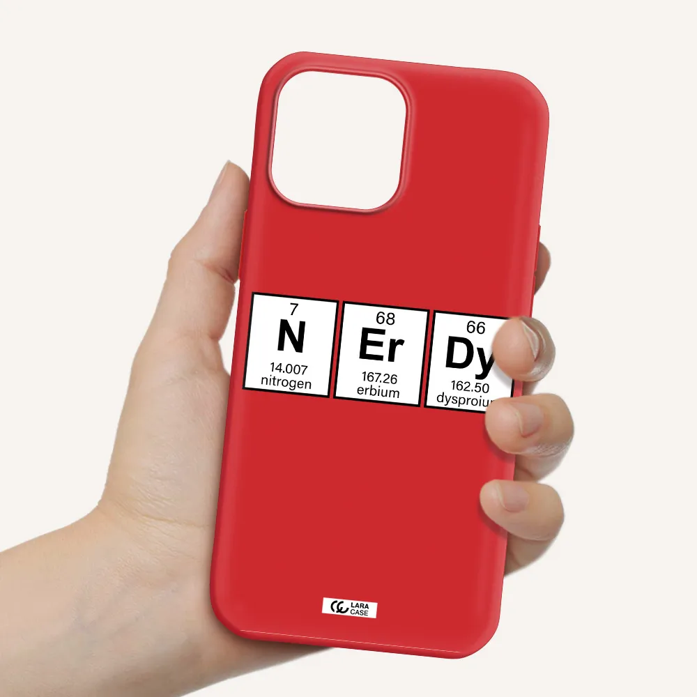 Nerdy Chemical Apple iPhone 13 Pro Silicone Imperial Red Case