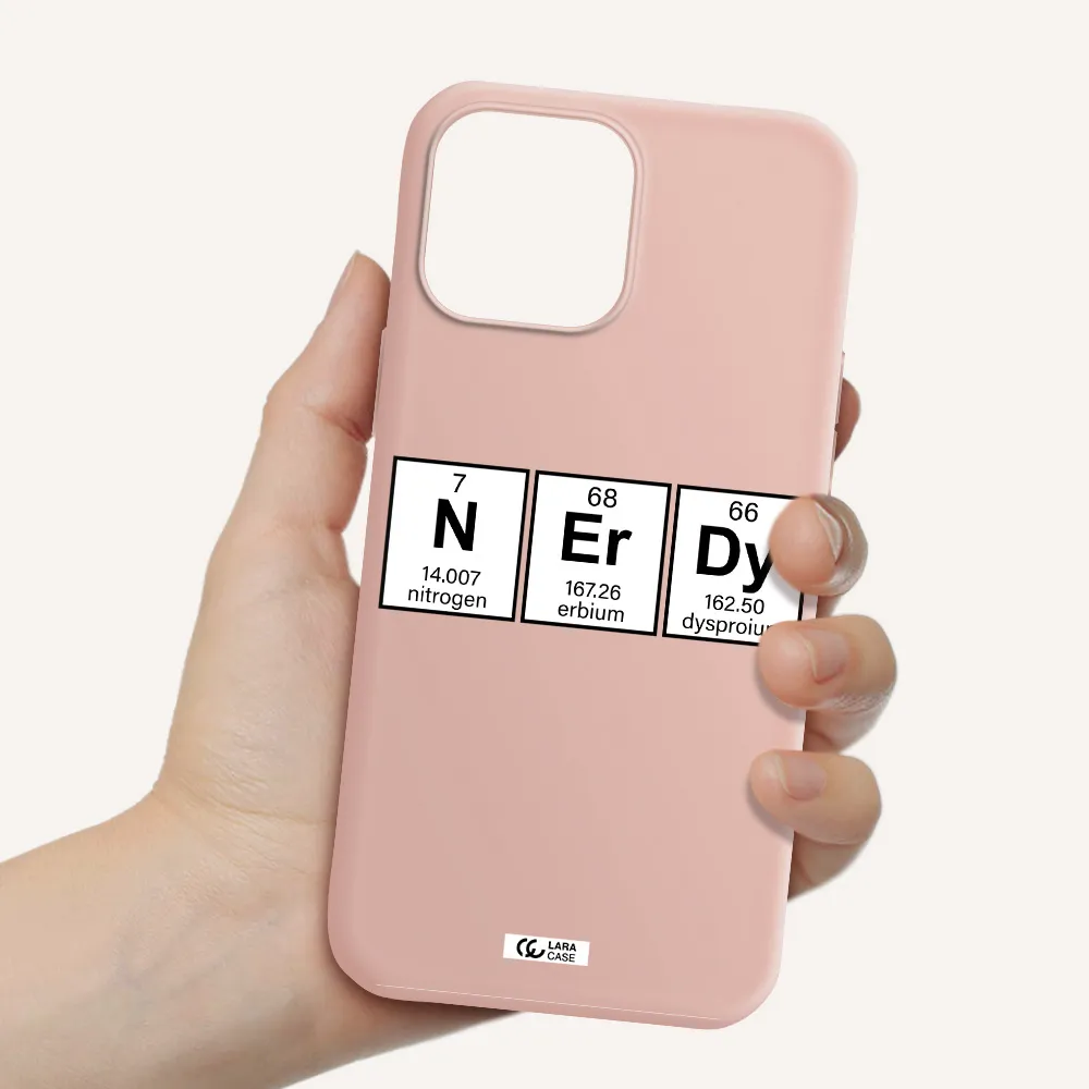 Nerdy Chemical Apple iPhone 13 Pro Silicone pastel pink Case