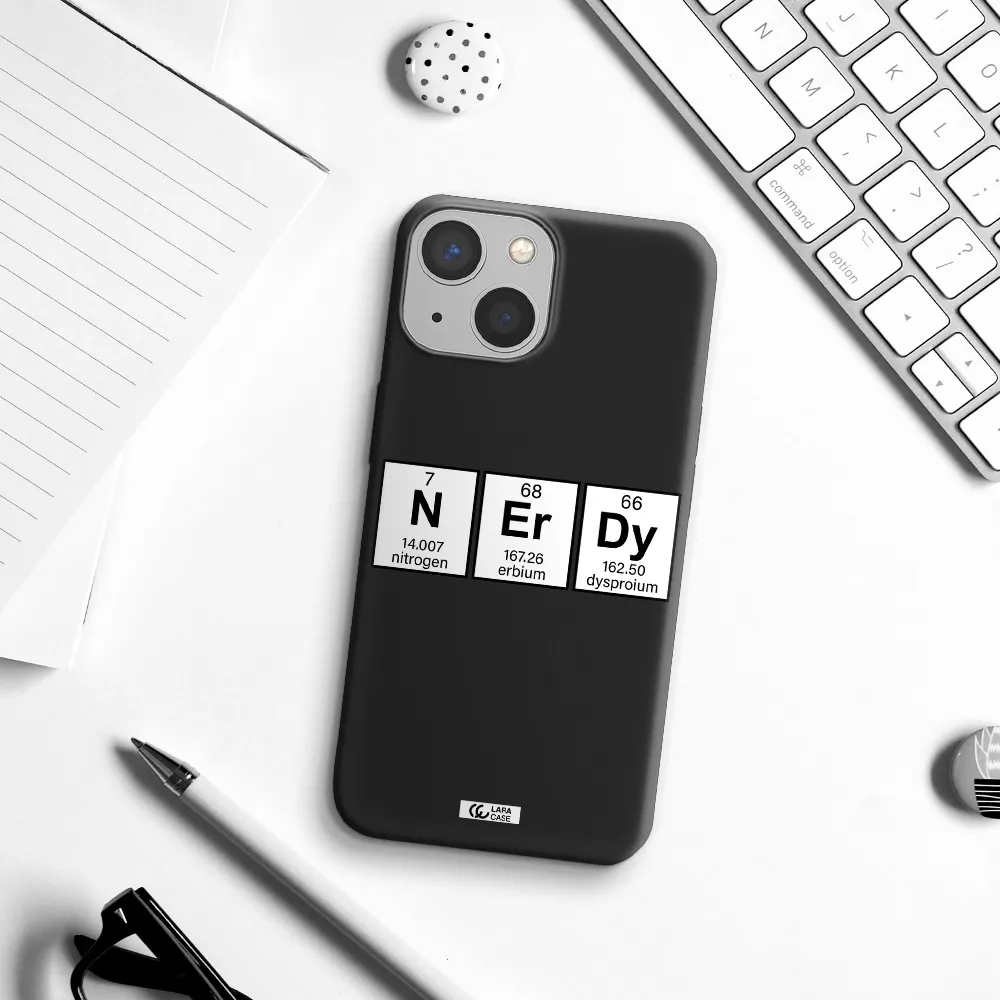 Nerdy Chemical Apple iPhone 13 Silicone black Case