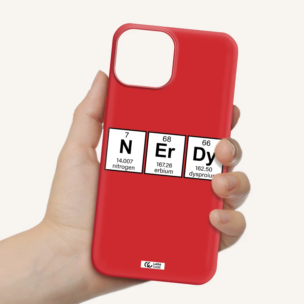Nerdy Chemical Apple iPhone 13 Silicone Imperial Red Case
