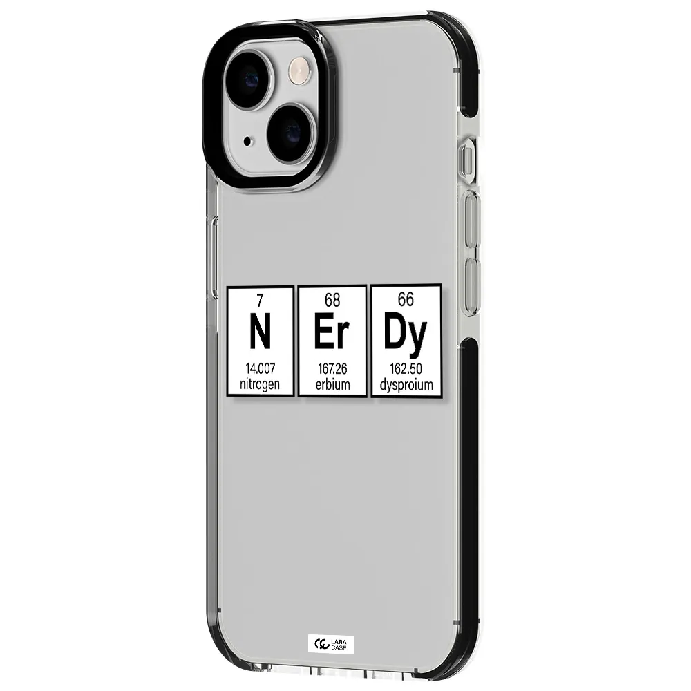 Nerdy Chemical Apple iPhone 14 impact black border Case