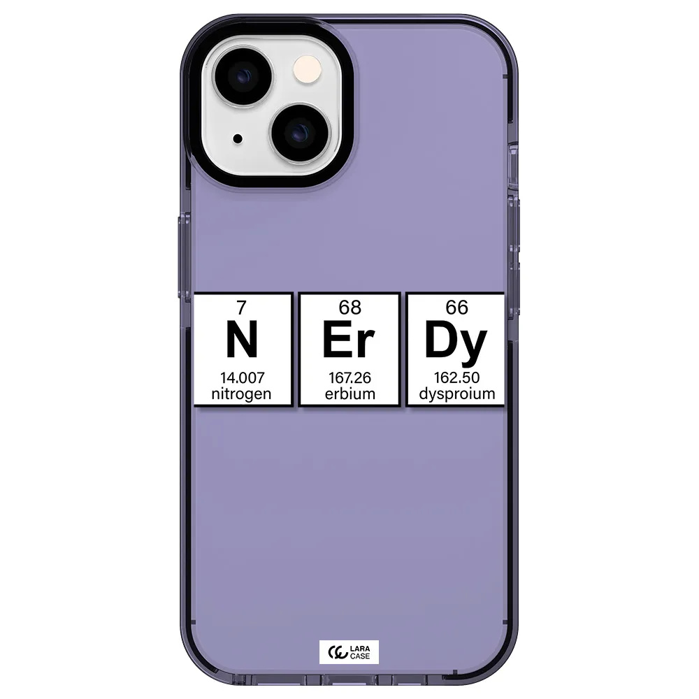 Nerdy Chemical Apple iPhone 14 impact Lilac Case