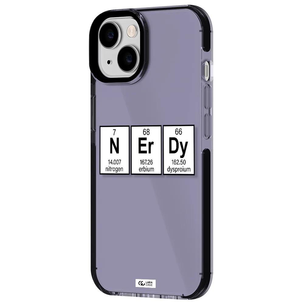 Nerdy Chemical Apple iPhone 14 impact Lilac Case