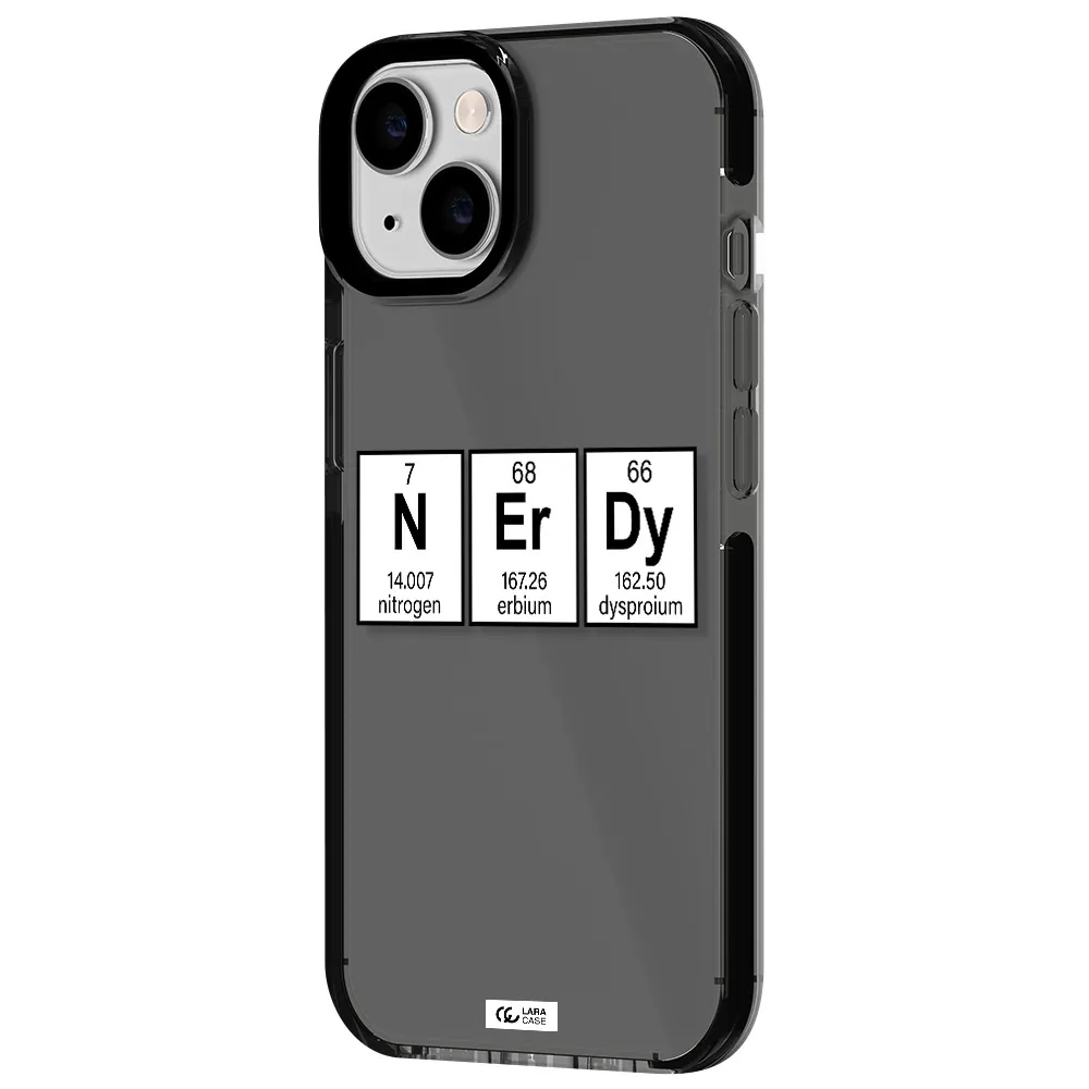Nerdy Chemical Apple iPhone 14 impact Smoke Black Case