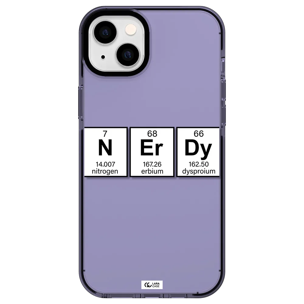 Nerdy Chemical Apple iPhone 14 plus impact Lilac Case