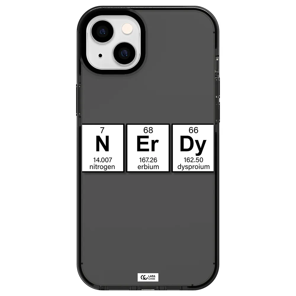 Nerdy Chemical Apple iPhone 14 plus impact Smoke Black Case