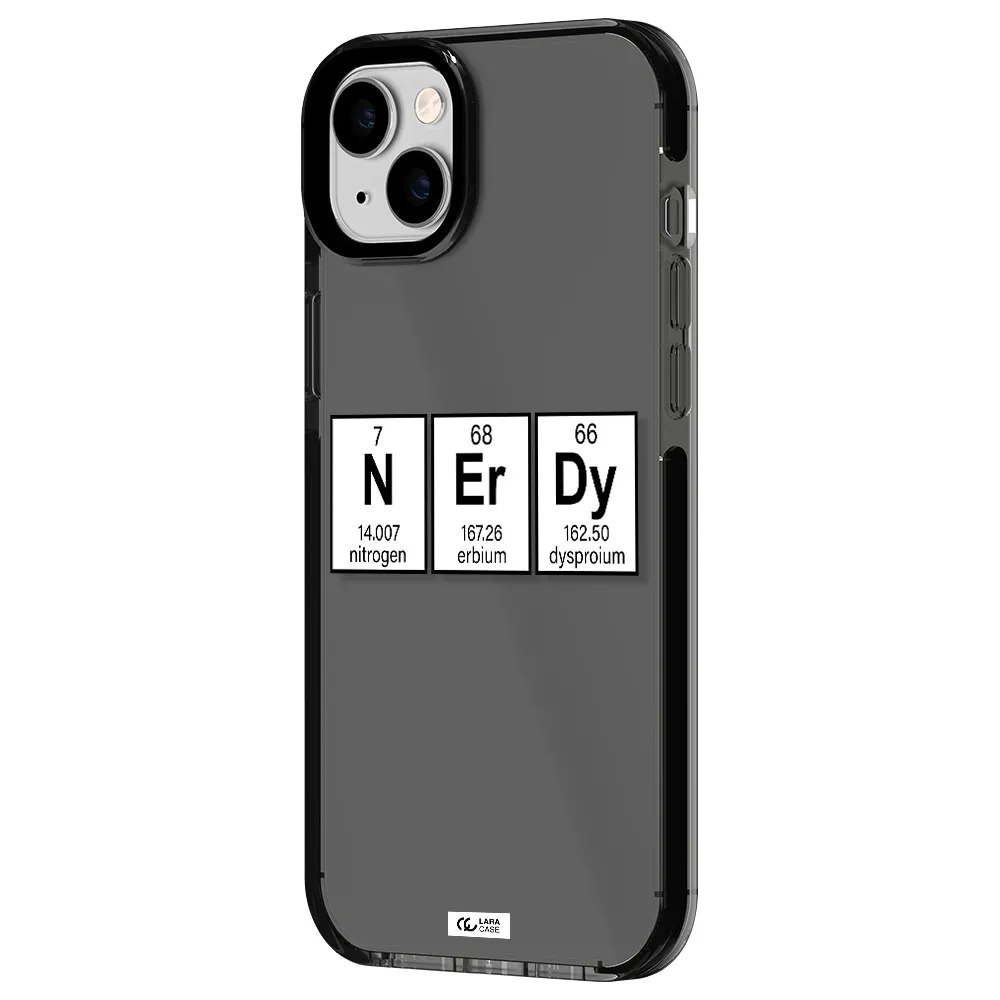 Nerdy Chemical Apple iPhone 14 plus impact Smoke Black Case