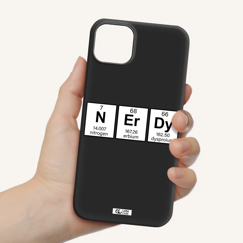 Nerdy Chemical Apple iPhone 14 plus Silicone black Case