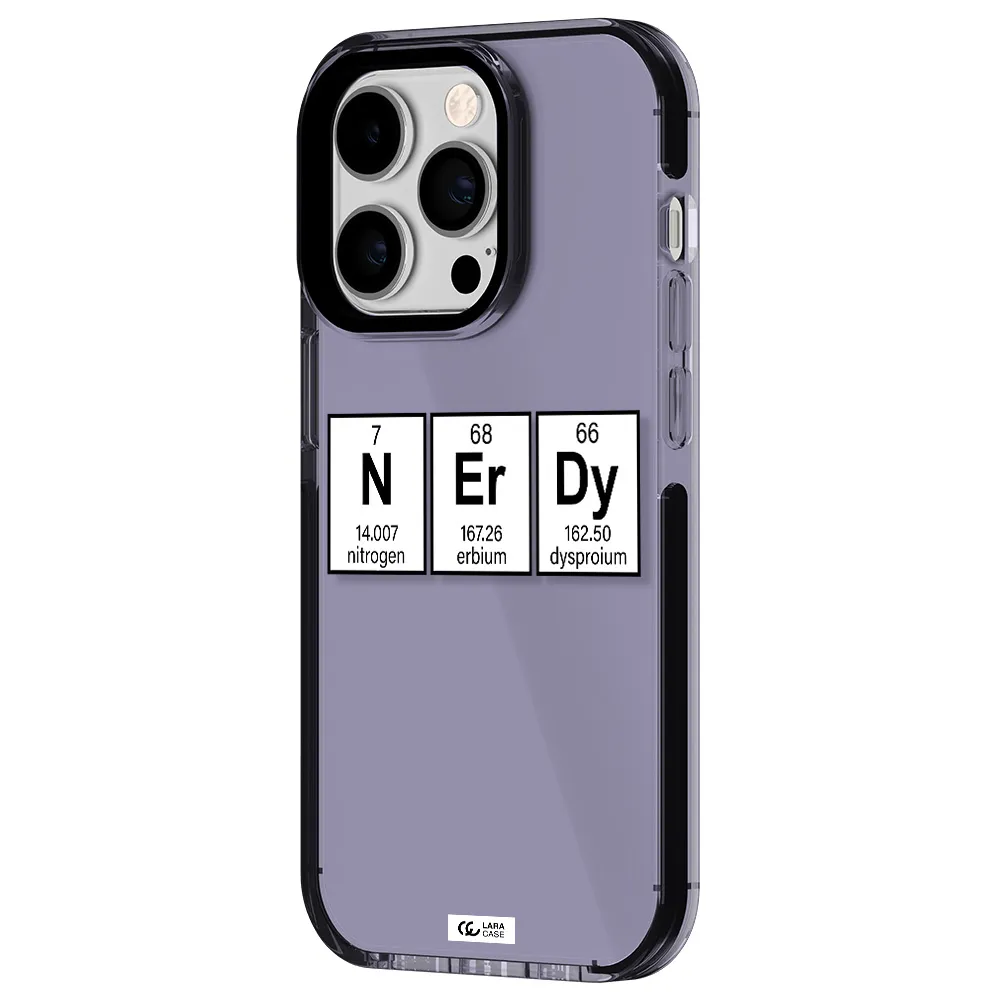 Nerdy Chemical Apple iPhone 14 pro impact Lilac Case