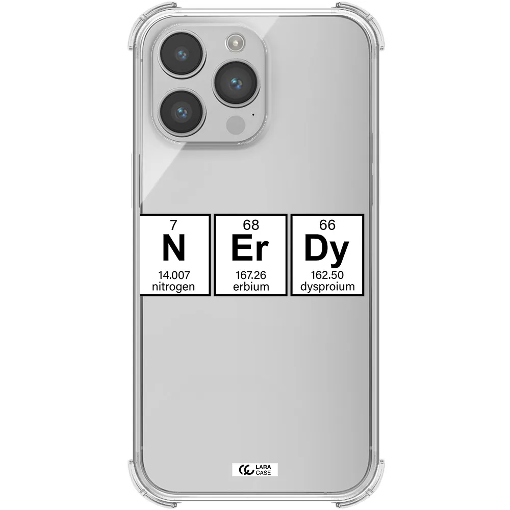 Nerdy Chemical Apple iPhone 14 pro max Clear PC Case