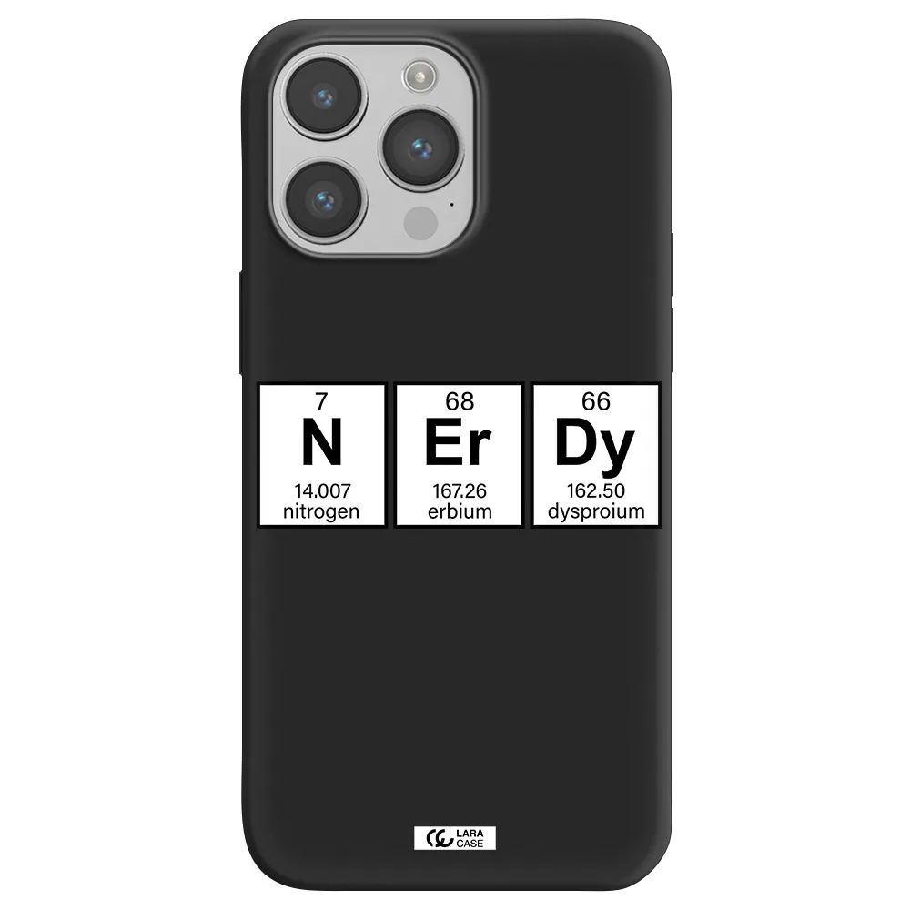 Nerdy Chemical Apple iPhone 14 pro Silicone black Case