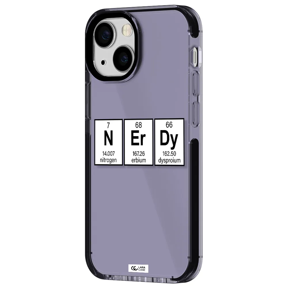 Nerdy Chemical Apple iPhone 15 impact Lilac Case