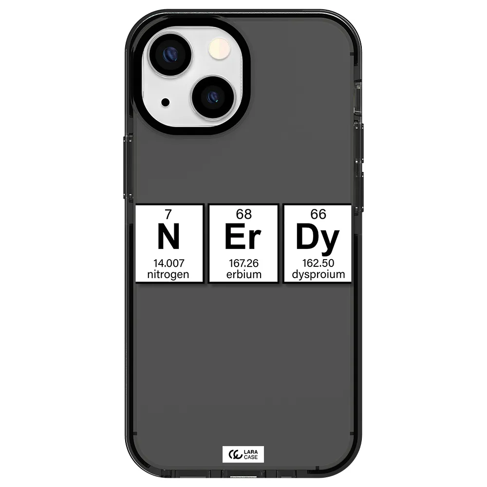 Nerdy Chemical Apple iPhone 15 impact Smoke Black Case