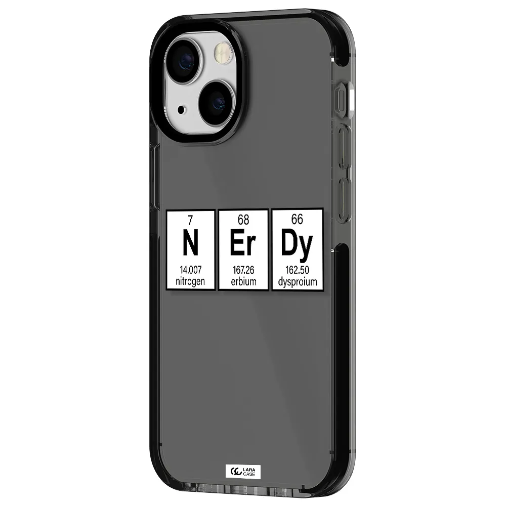 Nerdy Chemical Apple iPhone 15 impact Smoke Black Case
