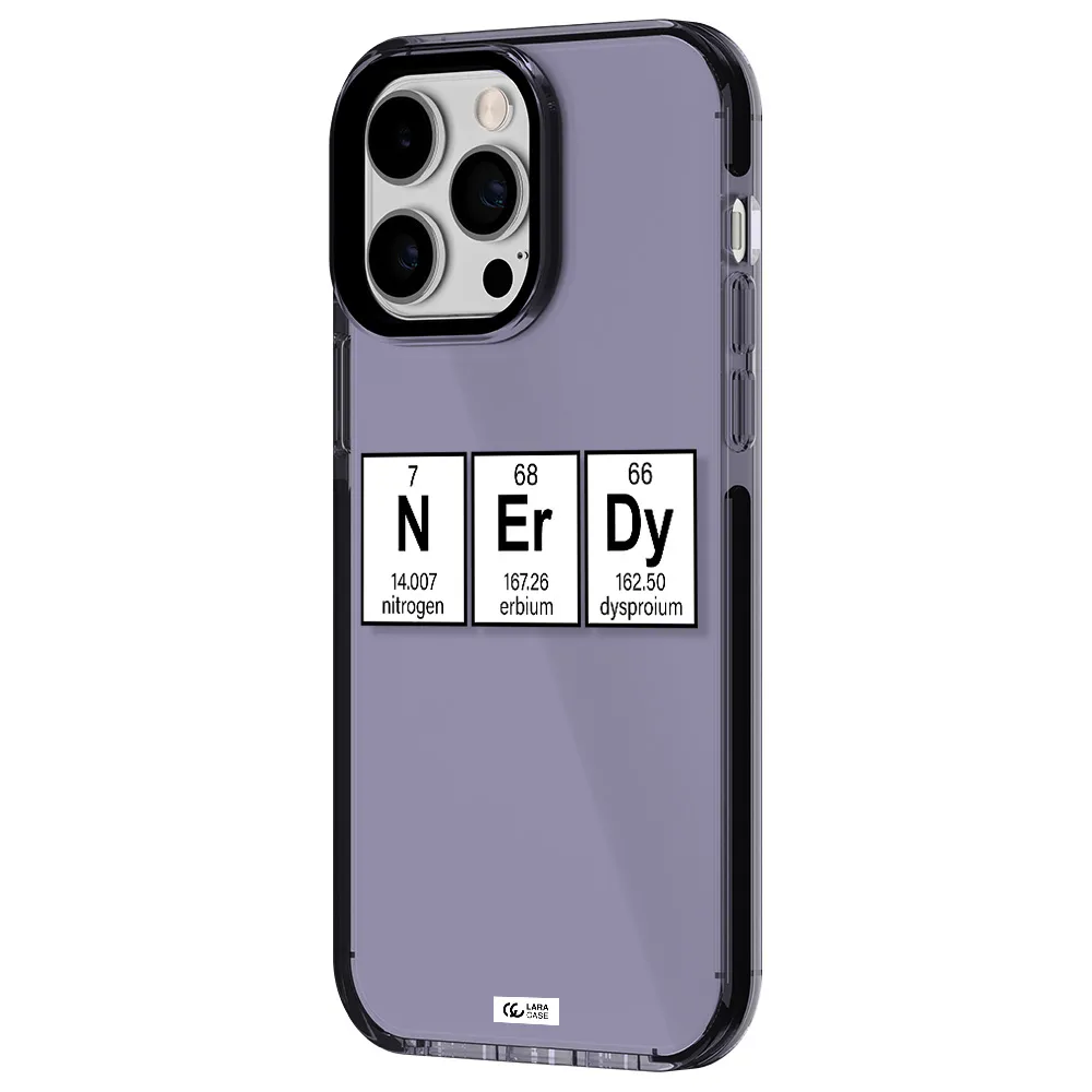 Nerdy Chemical Apple iPhone 15 Pro impact Lilac Case