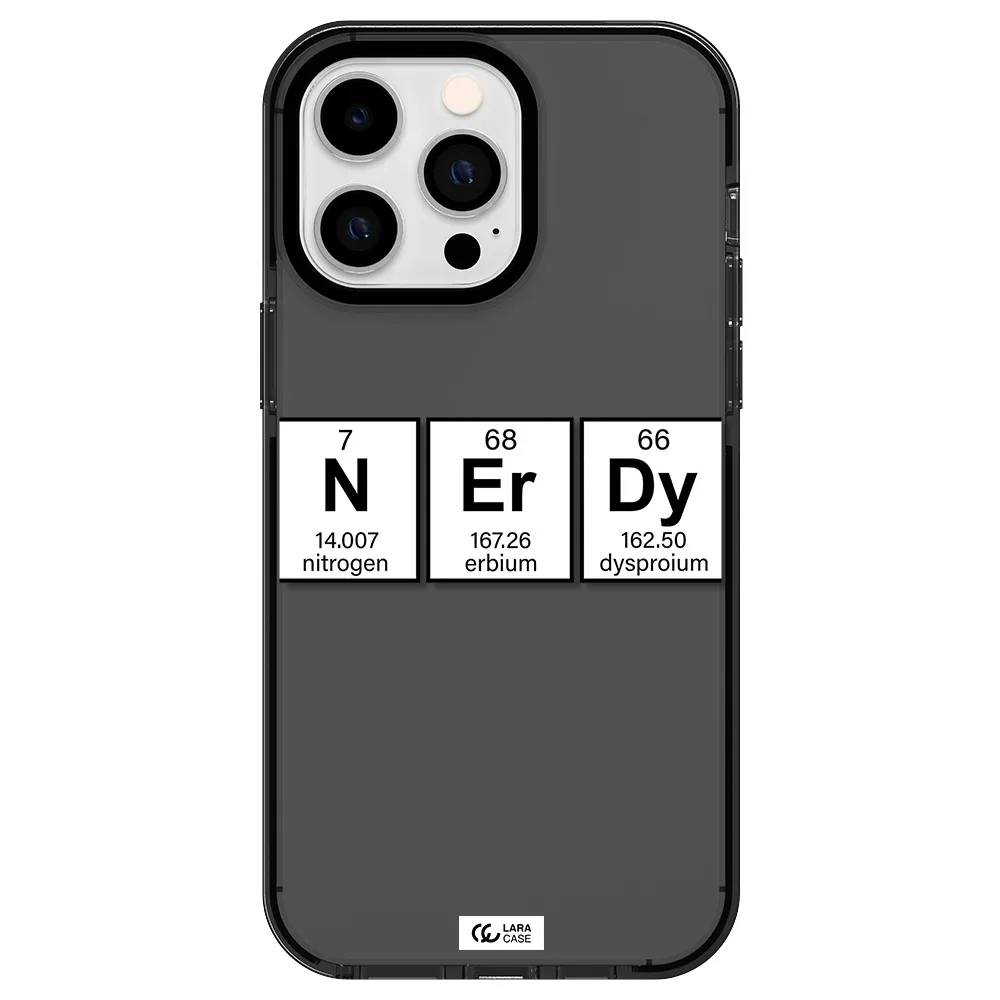 Nerdy Chemical Apple iPhone 15 Pro impact Smoke Black Case
