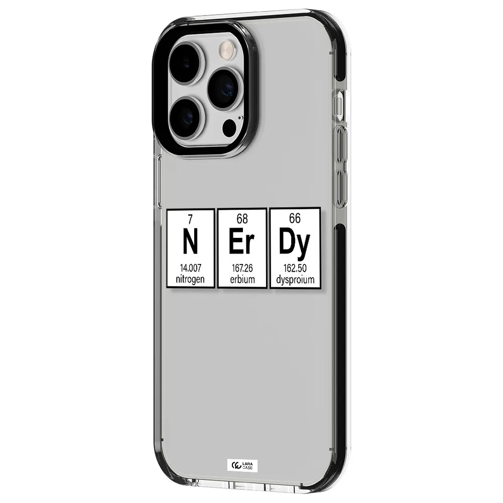 Nerdy Chemical Apple iPhone 15 Pro Max impact black border Case