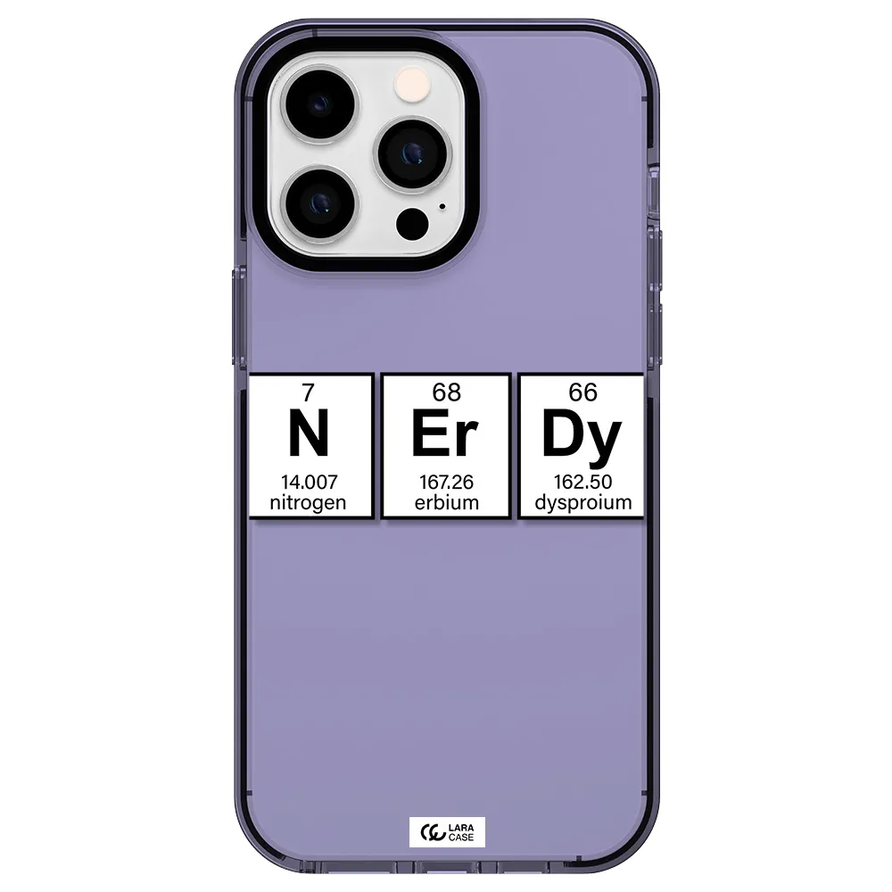 Nerdy Chemical Apple iPhone 15 Pro Max impact Lilac Case